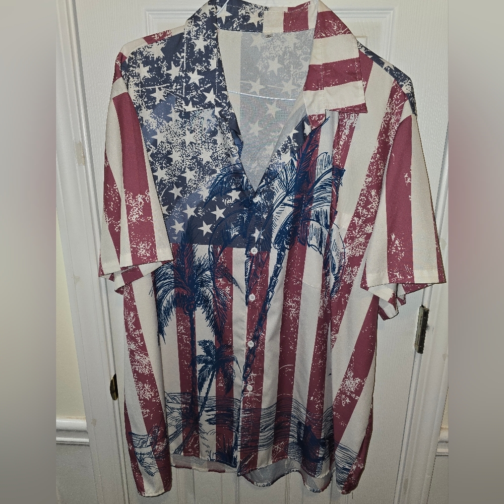 American Flag Hawaiian Shirt Hardaddy